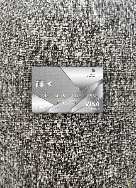 Portugal Banco Carregosa banque visa platine carte photolook avant